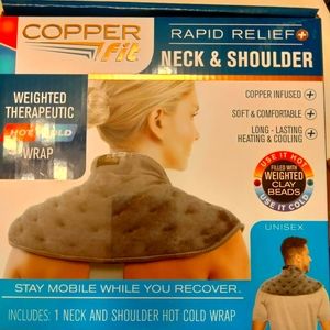 Neck and shoulder hot/cold wrap